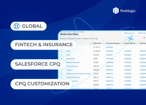Salesforce CPQ Customization for a FinTech & Insurance Company